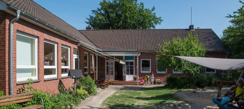 Eingangsbereich der Kindertagesstätte Geestenseth