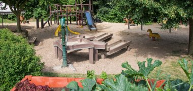 Außengelände der Kindertagesstätte Wehdel