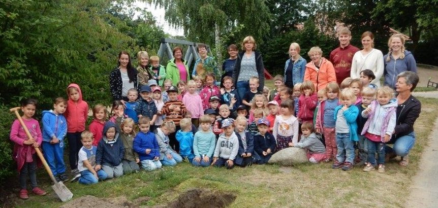 Gruppenbild Kita Sellstedt Sommerfest 2019