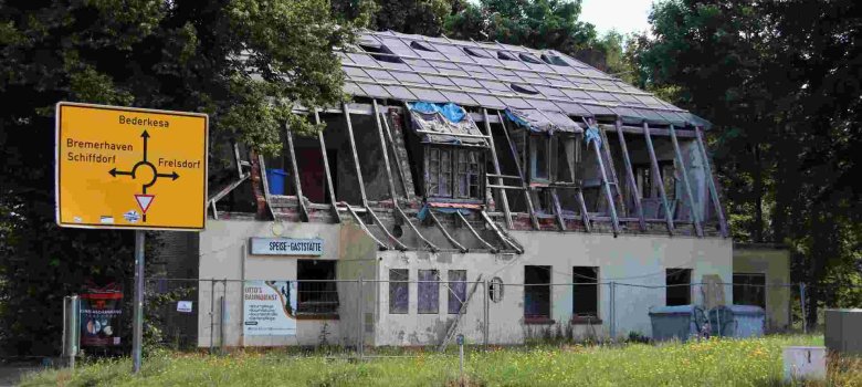 Die Alte Waage in Geestenseth, hier im Sommer 2025, soll nun abgerissen werden. Die Alte Waage in Geestenseth, hier im Sommer 2025, soll nun abgerissen werden.