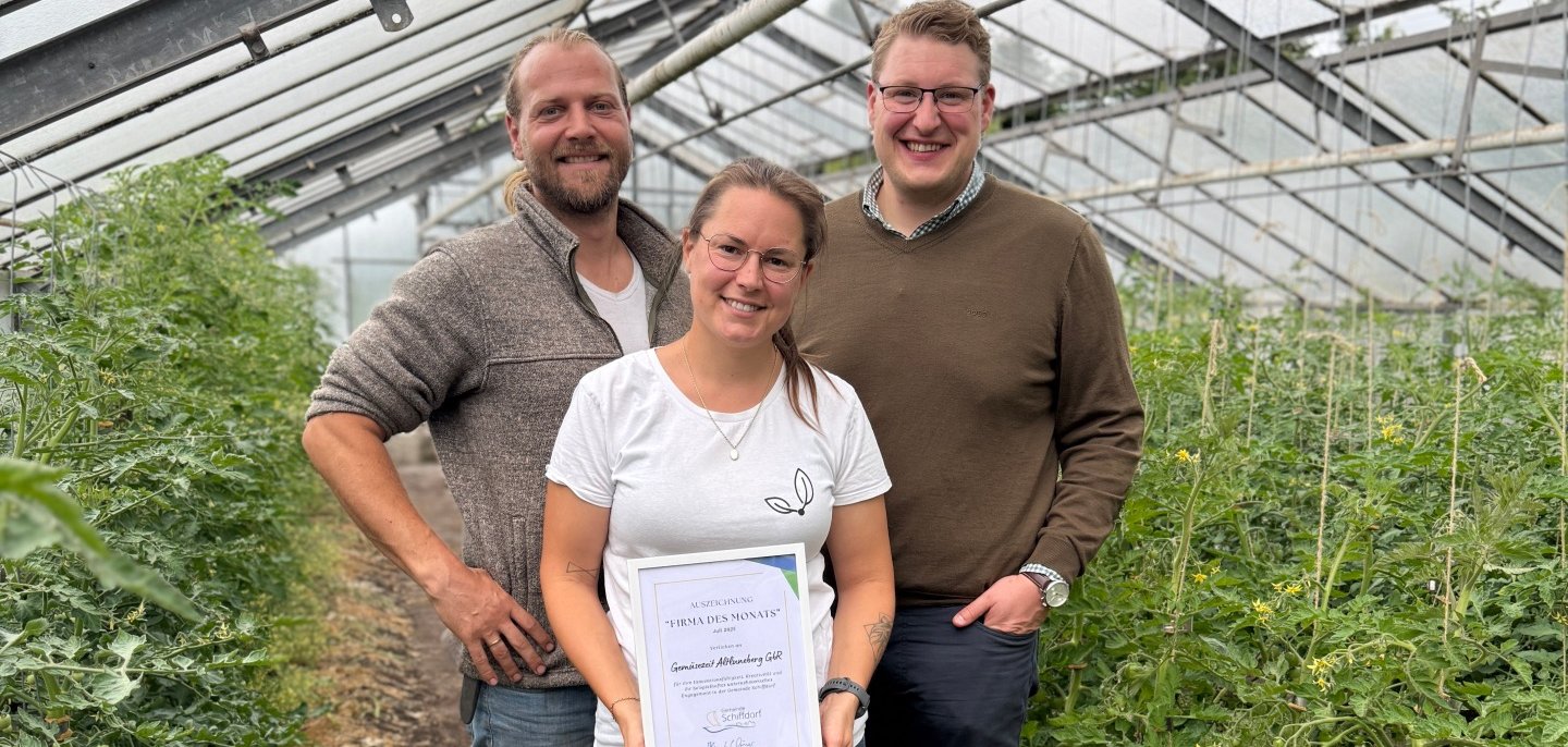 Gemüsezeit Altluneberg ist unsere "Firma des Monats Juli".