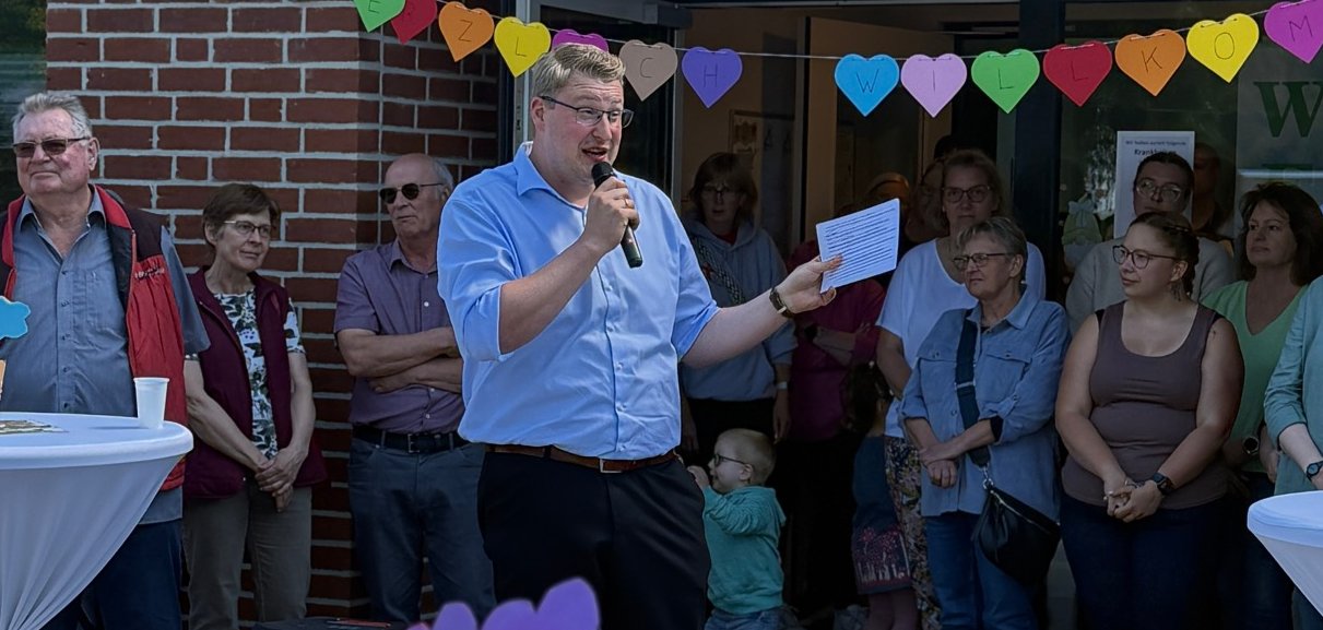 Sommerfest und Einweihung Kita Wehdel.