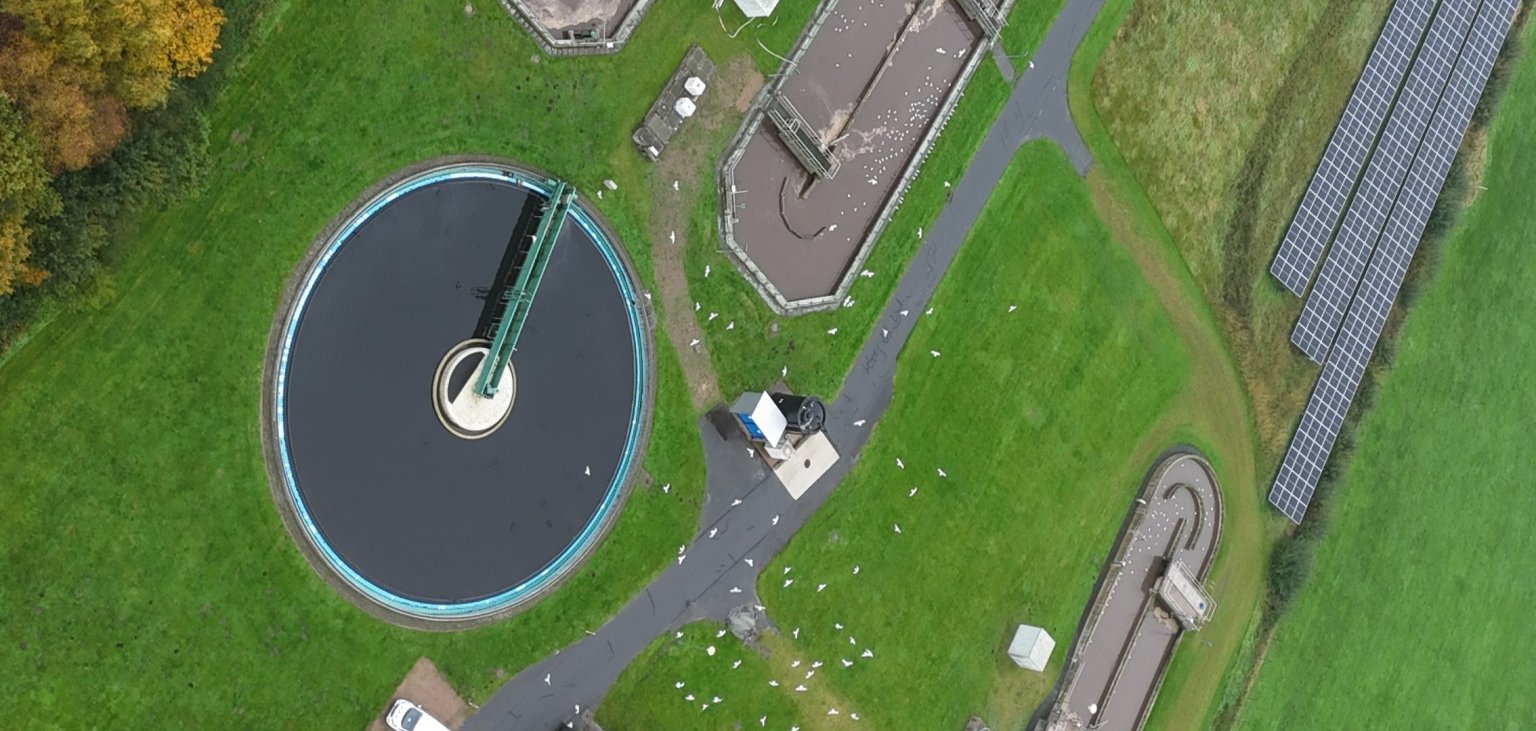 Luftbild Kläranlage Bramel