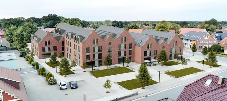 Neue Ortsmitte Spaden: Visualisierung - erster Entwurf