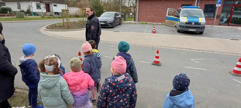 Die Polizei war zu Gast in unserer Kita IV in Schiffdorf.