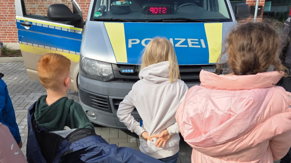 Die Polizei war zu Gast in unserer Kita IV in Schiffdorf.