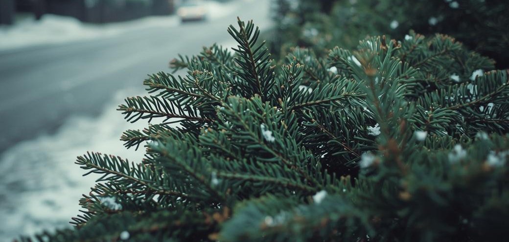 Abholung der Tannenbäume
