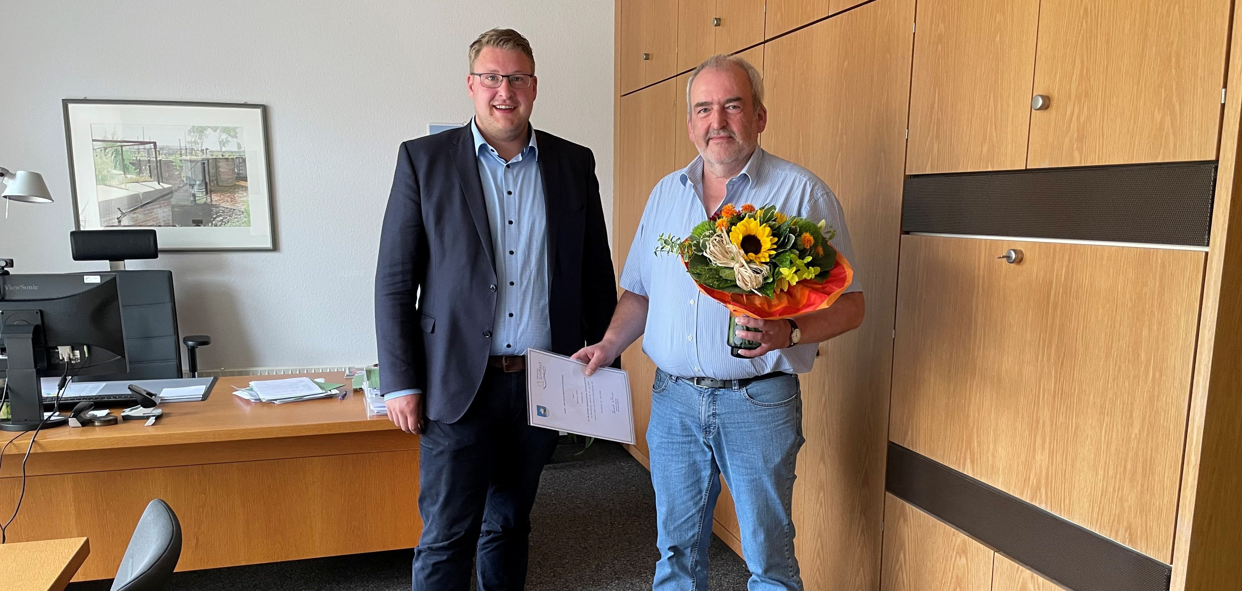 40-jähriges Dienstjubiläum von Herrn Lührs