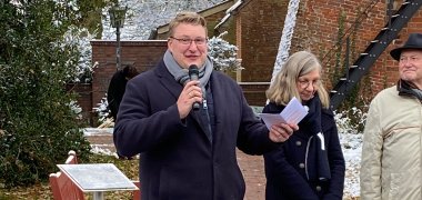 Begrüßung durch Bürgermeister Wärner,  Pastorin Breuer und Ortsbürgermeister Lagies