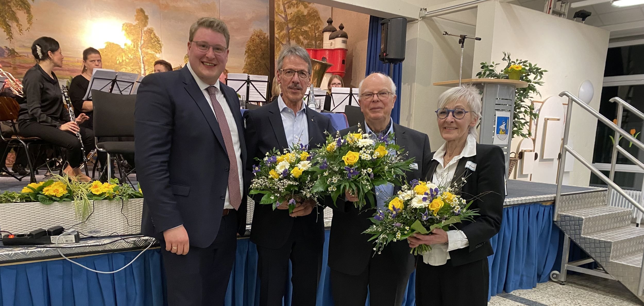 von links nach rechts: Henrik Wärner, Klaus Wirth, Udo Bernshausen und Astrid Vockert