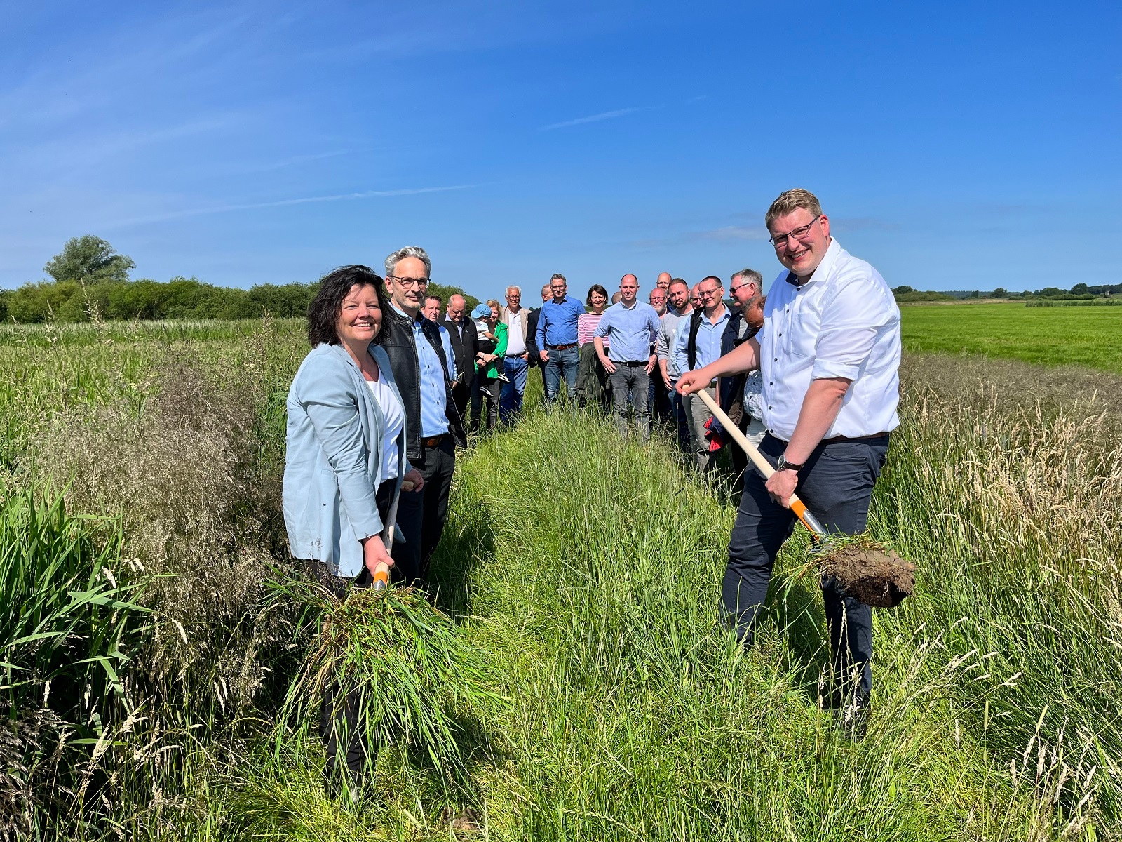 Erster Spatenstich Brücke Köhlen-Altluneberg