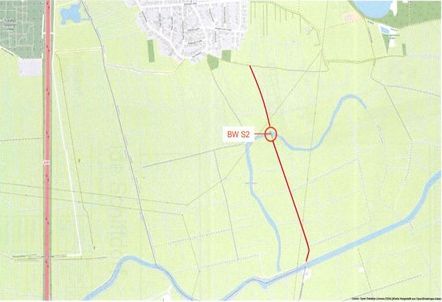 Lageplan Brücke über den Altarm der Geeste 