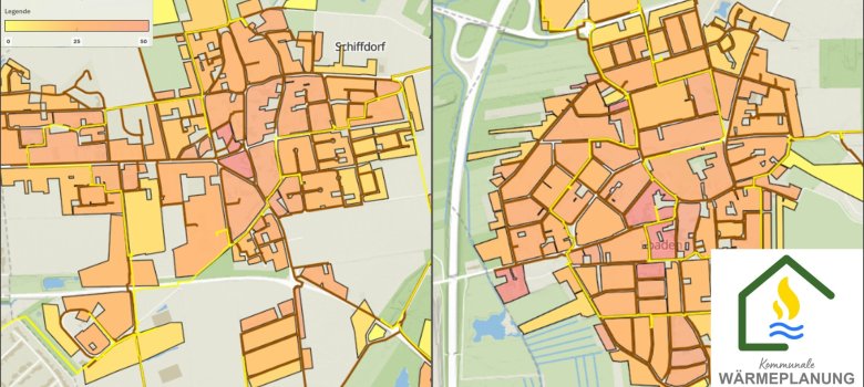 Auszug aus dem Digitalen Zwilling der Kommunalen Wärmeplanung